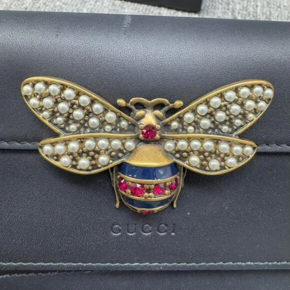 Gucci Queen Margaret Leather Wallet on Chain 530-082625 - Picture 6 of 16